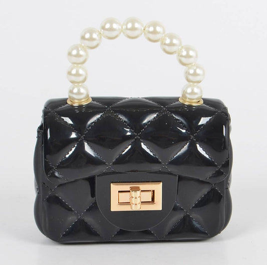 Black miniature purse