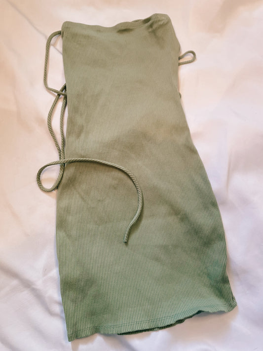 Olive Green halter dress